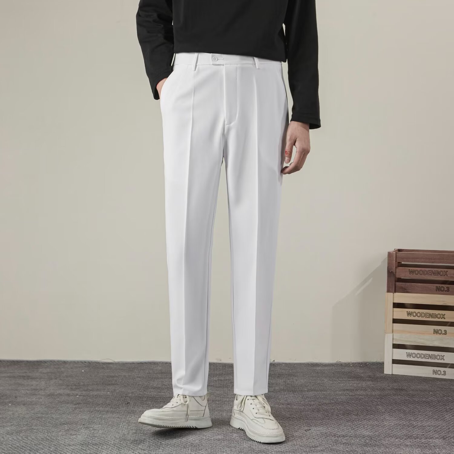 Summer Clothing Brands - Summer Men's Solid Color Straight Casual