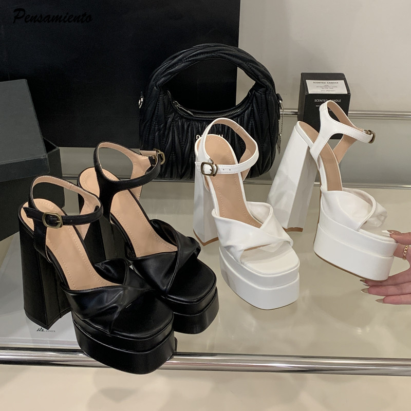 Summer Clothing Sale - Star style Fashion Double Platform Wedges