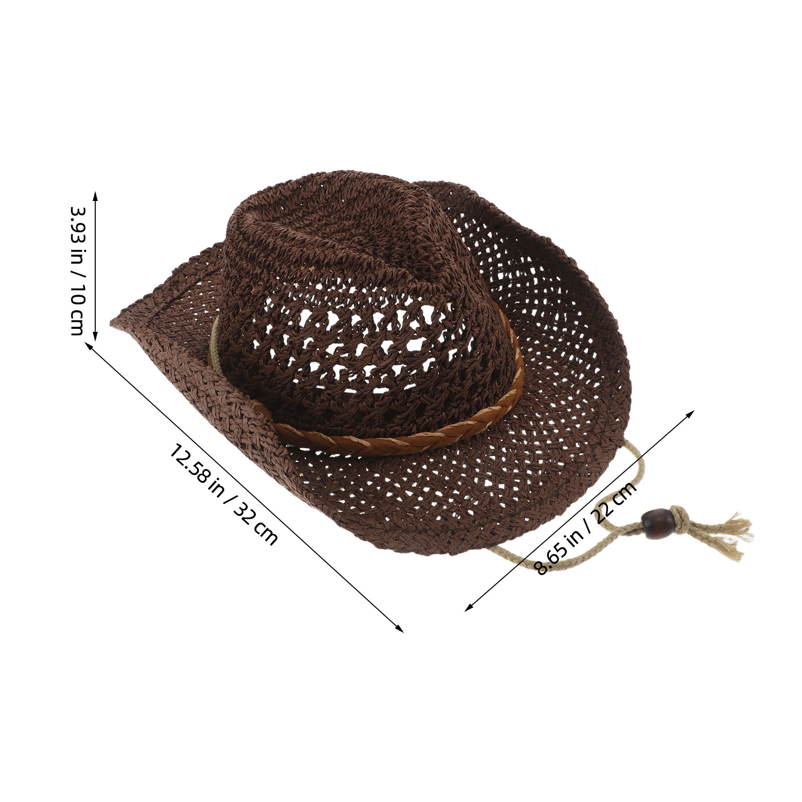 Kid Straw Cowboy Hat Breathabl - Sun Hat Wide Brim recension och pris