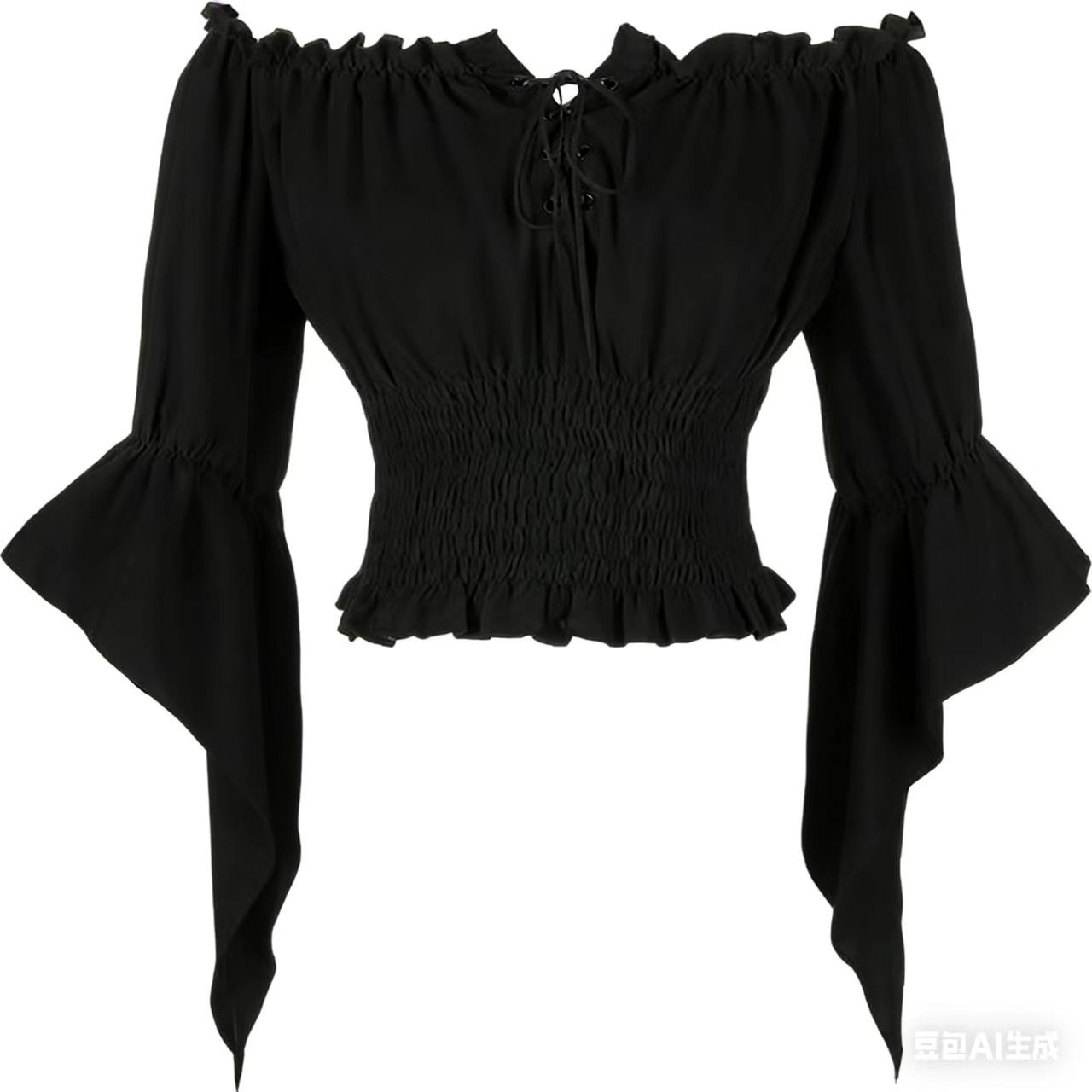 Renaissance Medieval Aristocra - Off Shoulder Blouse recension och pris