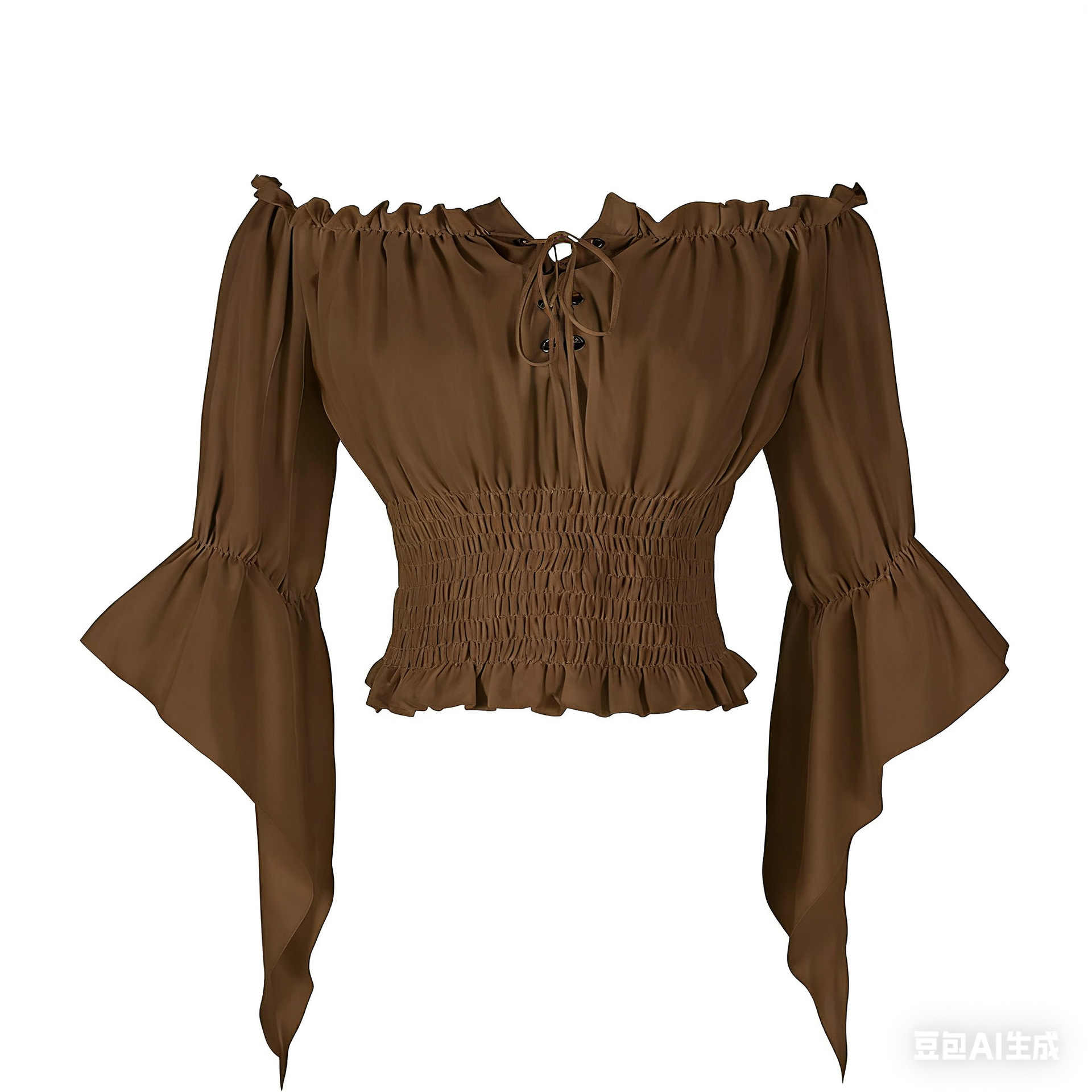 Renaissance Medieval Aristocra - Off Shoulder Blouse recension och pris