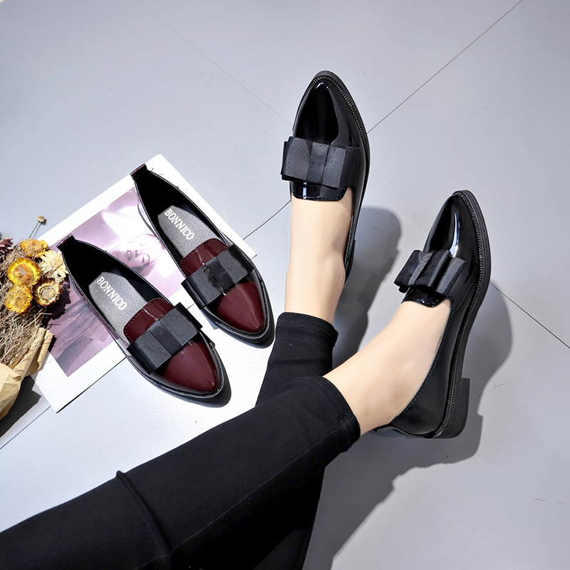 Black/ Wine Red Patent Leather - Summer Clothing Sale recension och pris