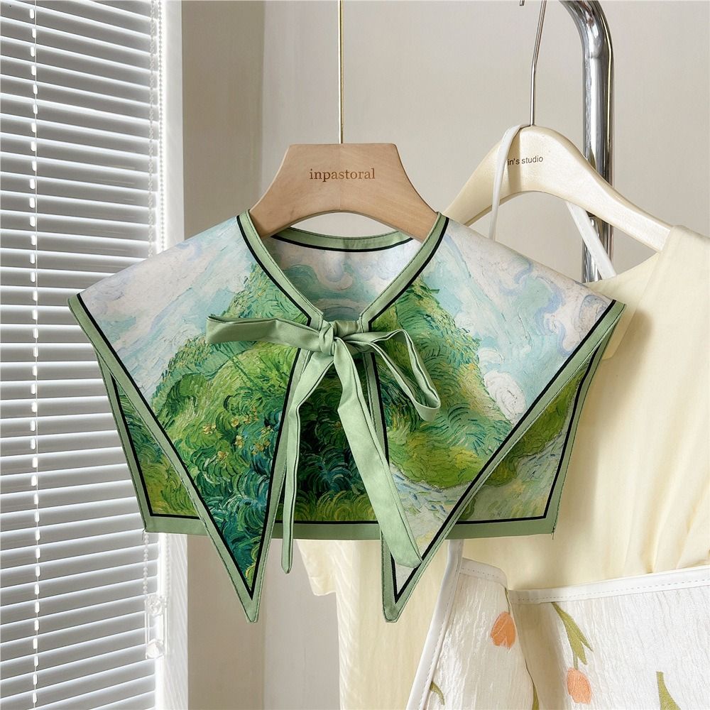Floral Pattern Shirt Fake Coll - Off Shoulder Blouse recension och pris
