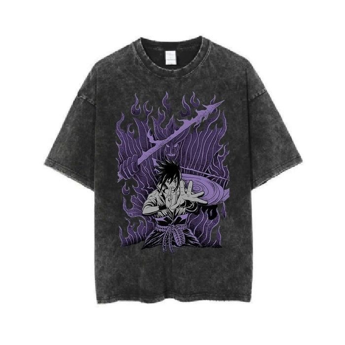 Naruto Sasuke Washed and Worn  - Summer Clothing Brands recension och pris