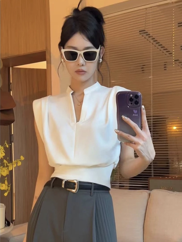 Retro Stand Collar Short Sleev - Summer Clothing Brands recension och pris