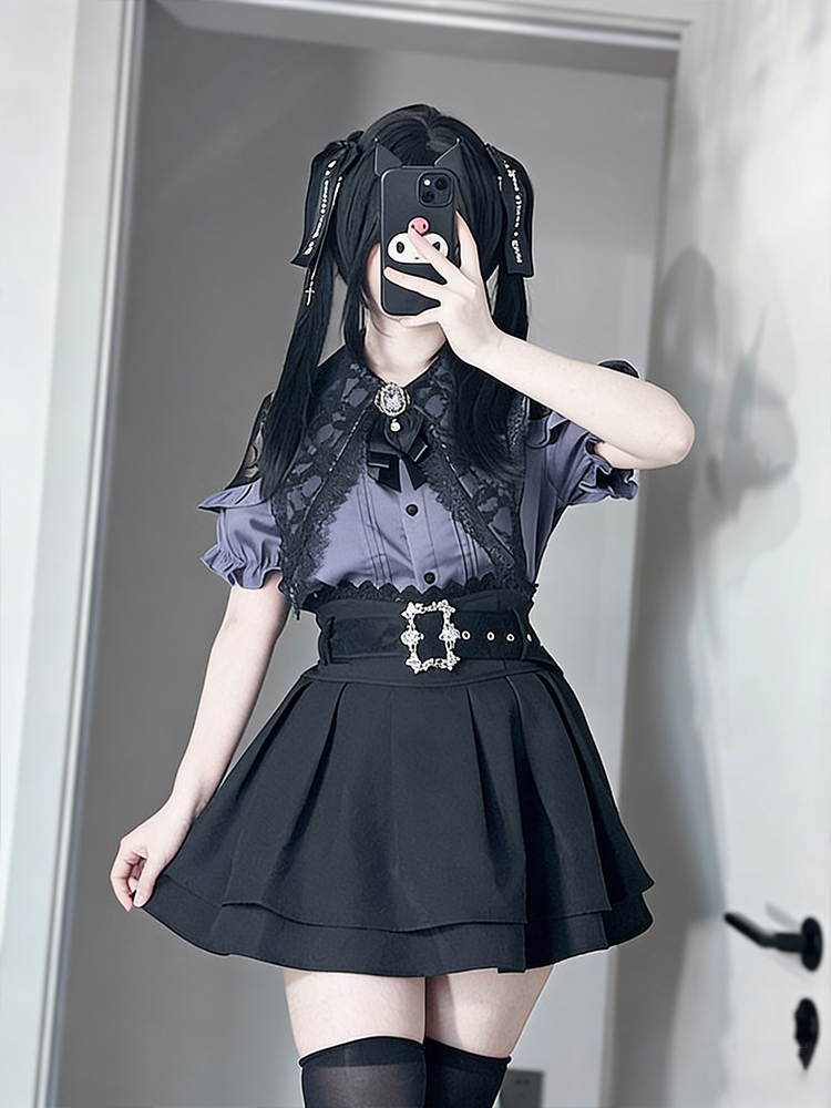 Gothic Style Shoulder Bared Sh - Off Shoulder Blouse recension och pris