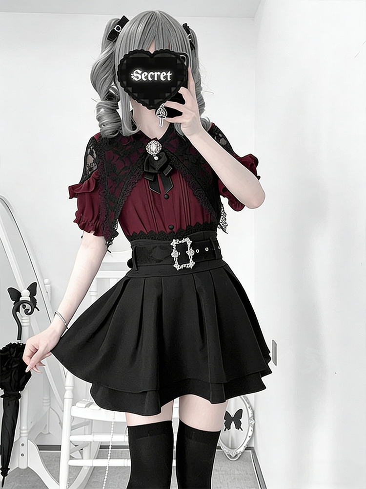 Gothic Style Shoulder Bared Sh - Off Shoulder Blouse recension och pris
