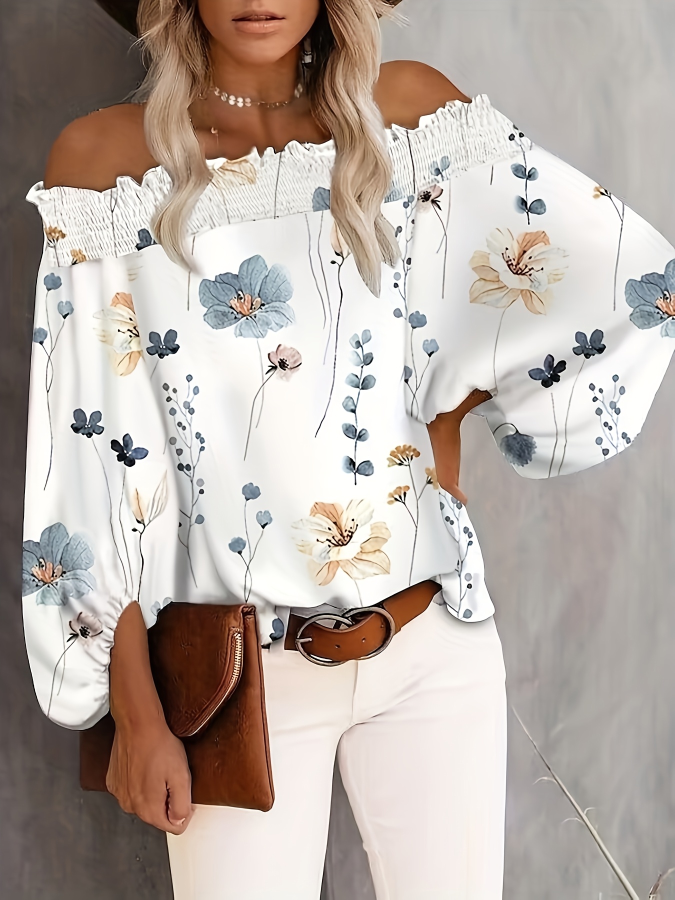 Plus Size New Women's Casual F - Off Shoulder Blouse recension och pris