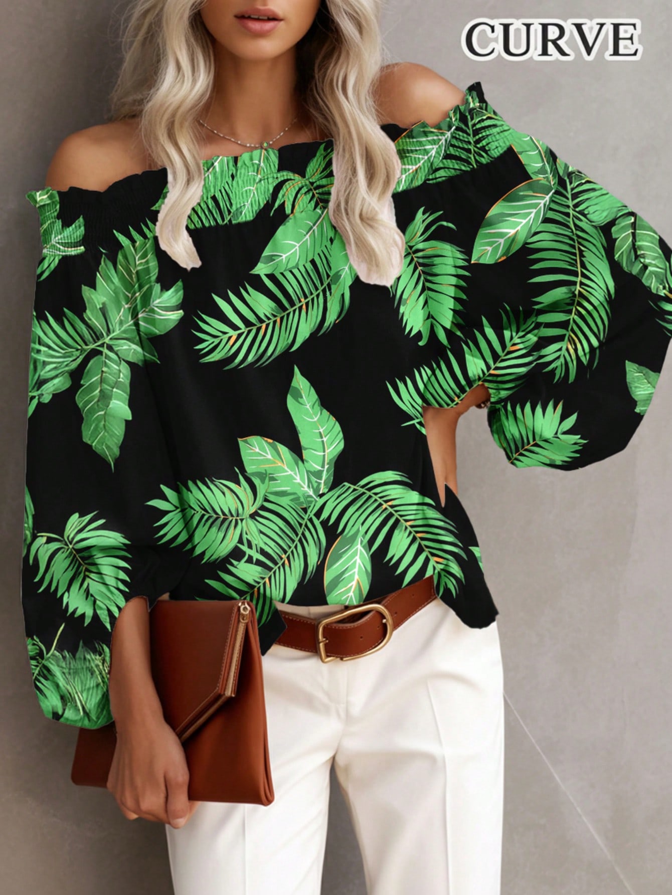 Plus Size New Women's Casual F - Off Shoulder Blouse recension och pris