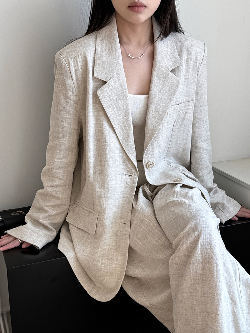 Autumn Hig-end Linen Material  - Summer Clothing Material recension och pris