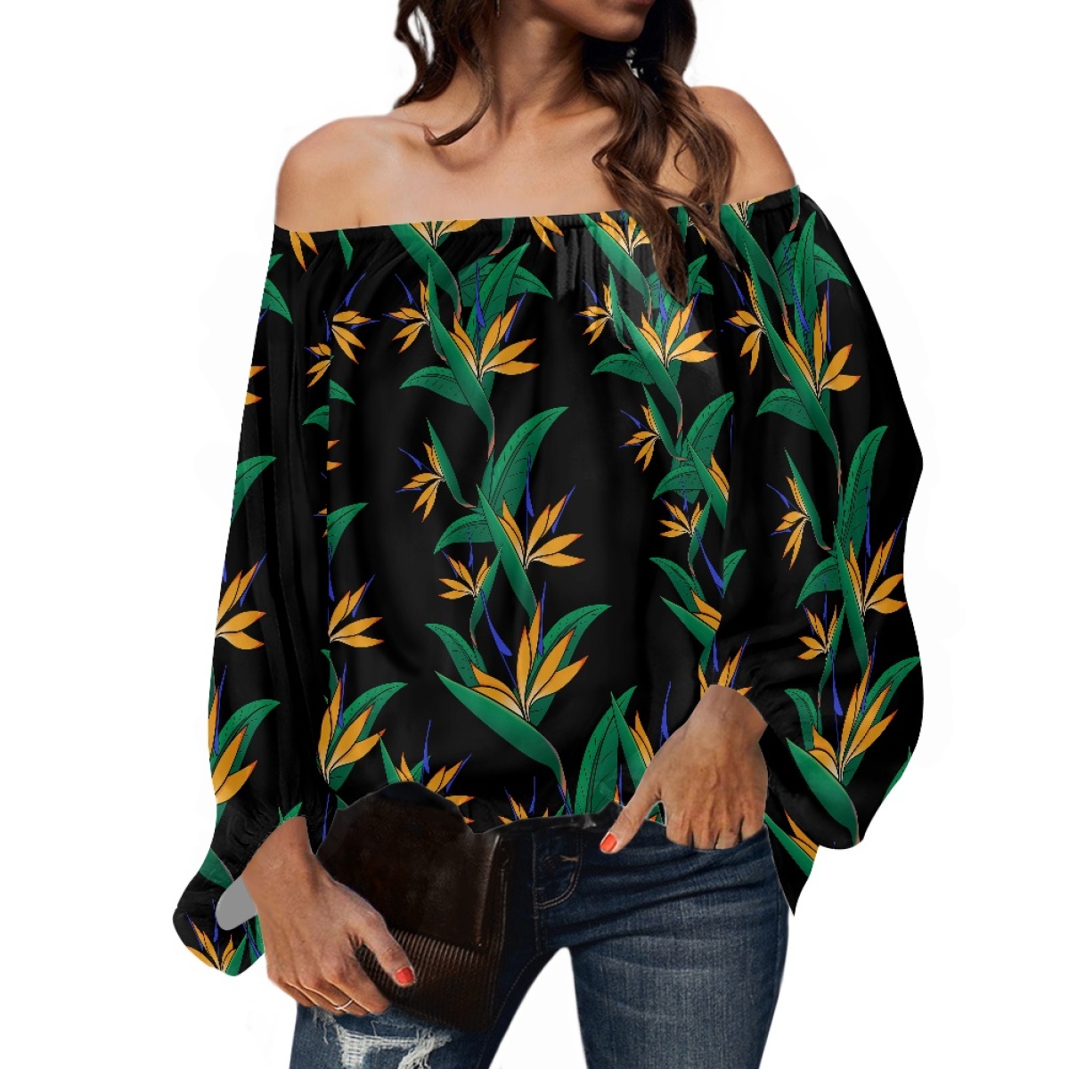 Polynesian Tribal Clothing Sam - Off Shoulder Blouse recension och pris