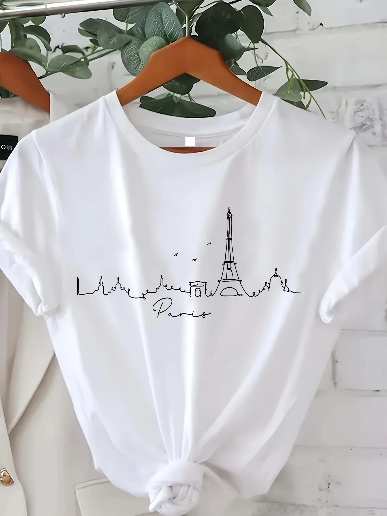 Paris Print T-shirt Short Slee - Summer Clothing In Paris recension och pris