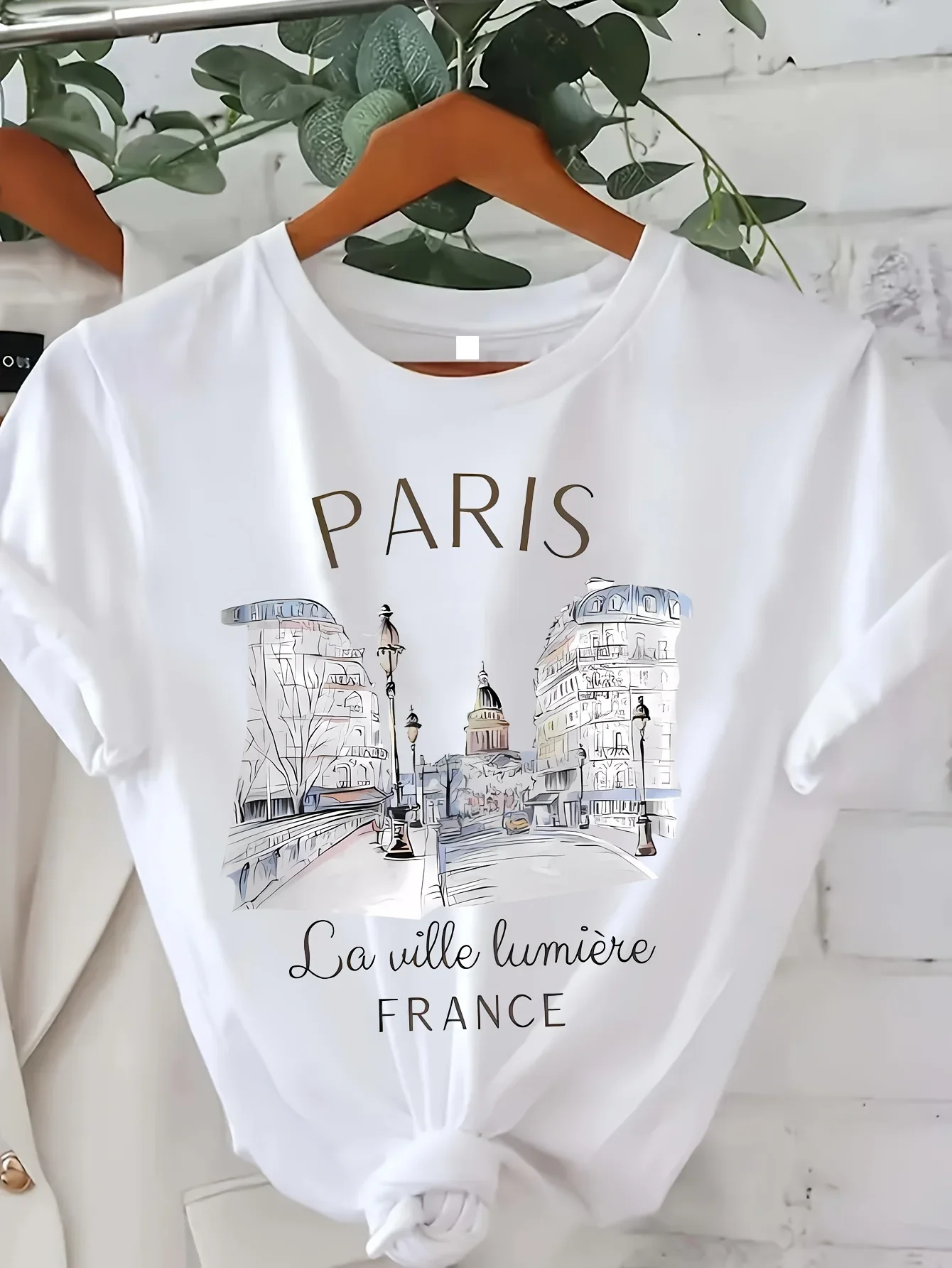 Y2k T Shirt Paris Women Print  - Summer Clothing In Paris recension och pris