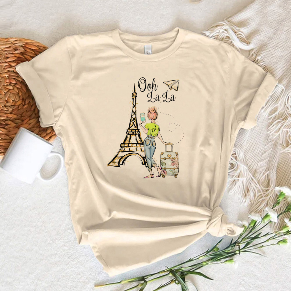 Paris Printed Women's T-shirt  - Summer Clothing In Paris recension och pris