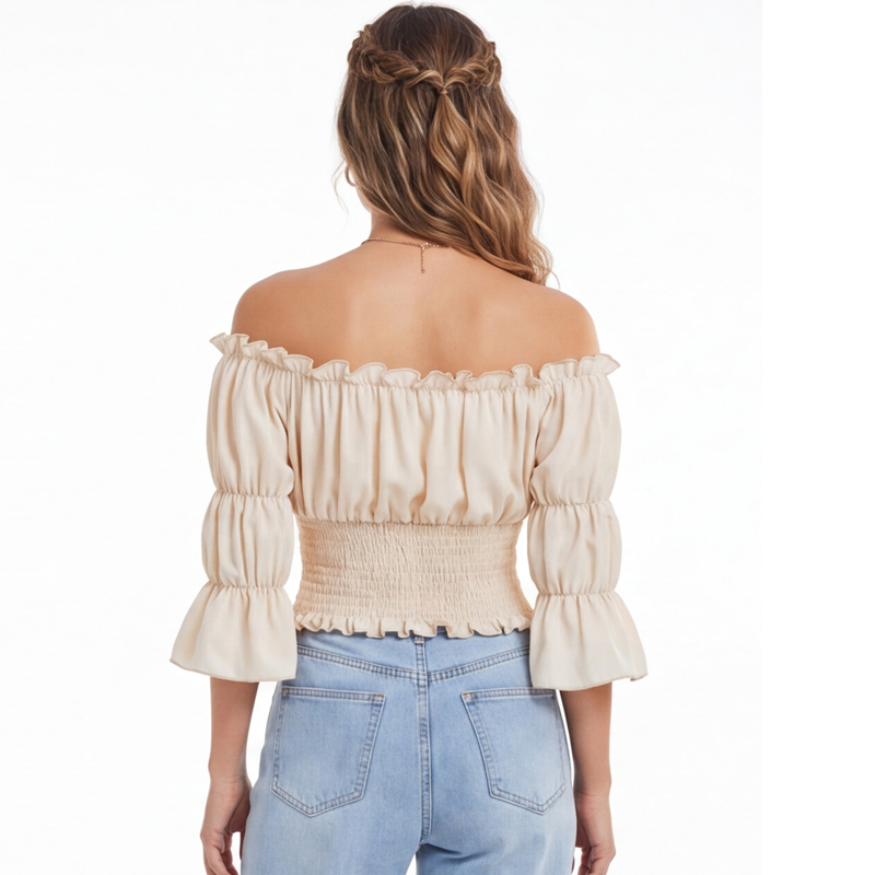 Renaissance Blouse Women Top w - Off Shoulder Blouse recension och pris