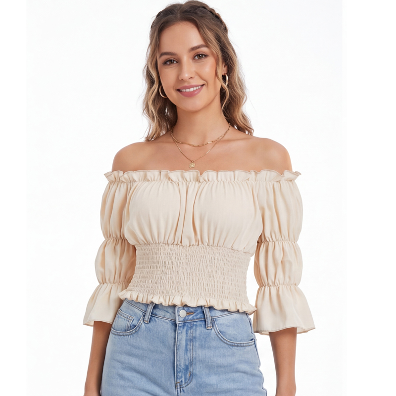 Renaissance Blouse Women Top w - Off Shoulder Blouse recension och pris