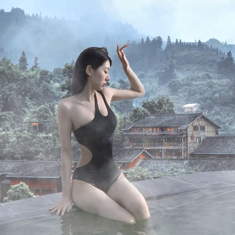 Summer Solid Color Women One P - Swimsuit One Piece recension och pris