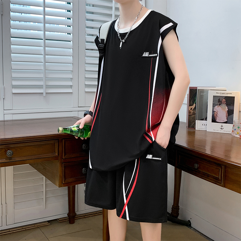 Men's Casual 2-Piece Sportswea - Summer Clothing Men Fashion recension och pris