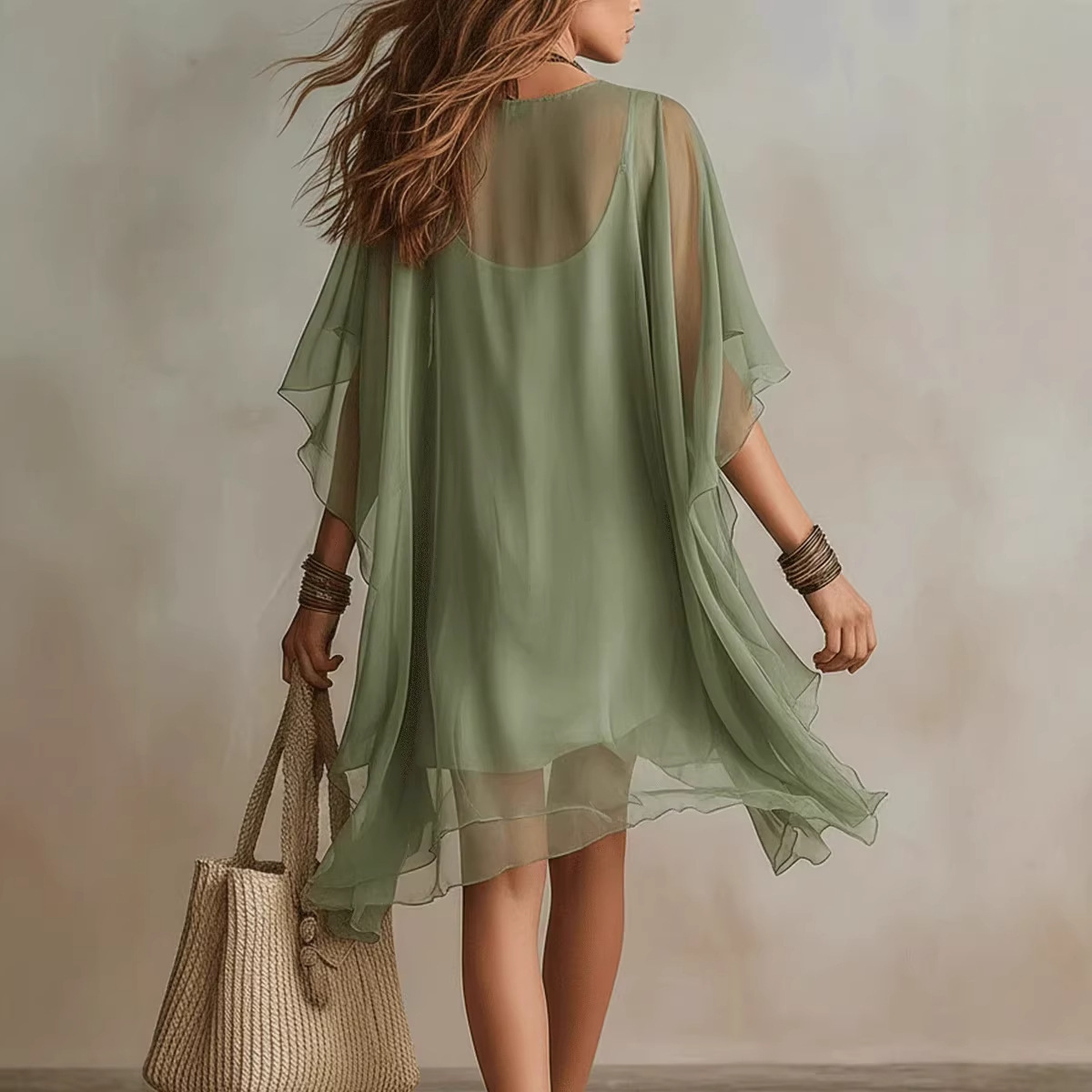 Summer New Women's V-Neck Chif - Summer Vacation Clothing Women recension och pris
