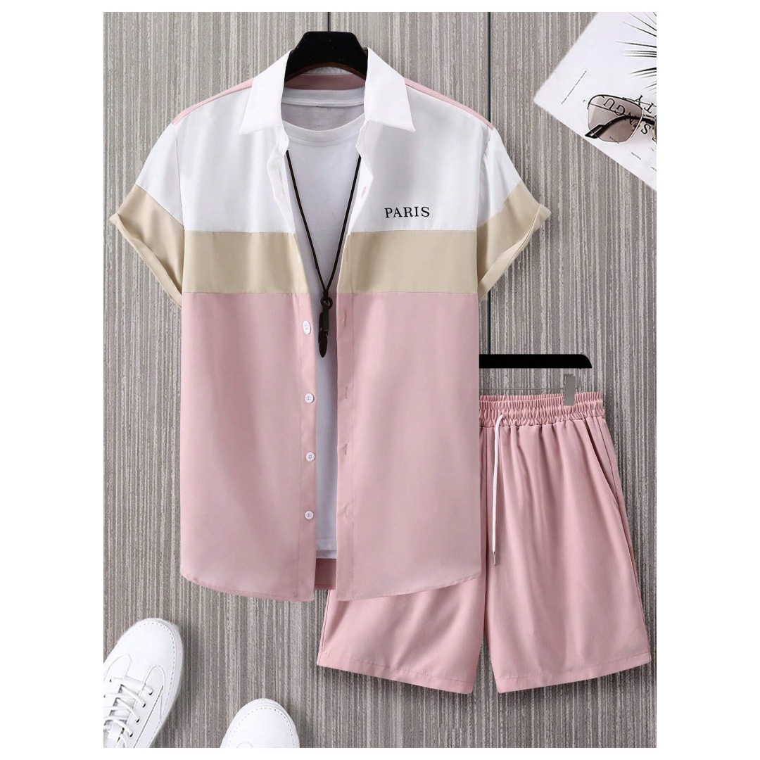 Men's Fashion Suit Blue And Wh - Summer Clothing Men Fashion recension och pris