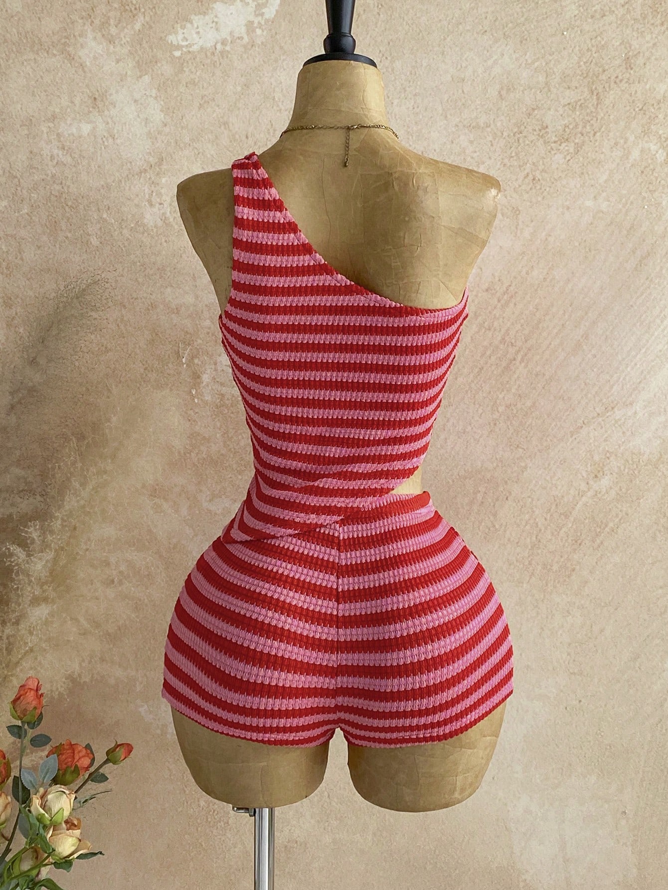 Women's Pink Striped Bohemian  - Summer Vacation Clothing Women recension och pris