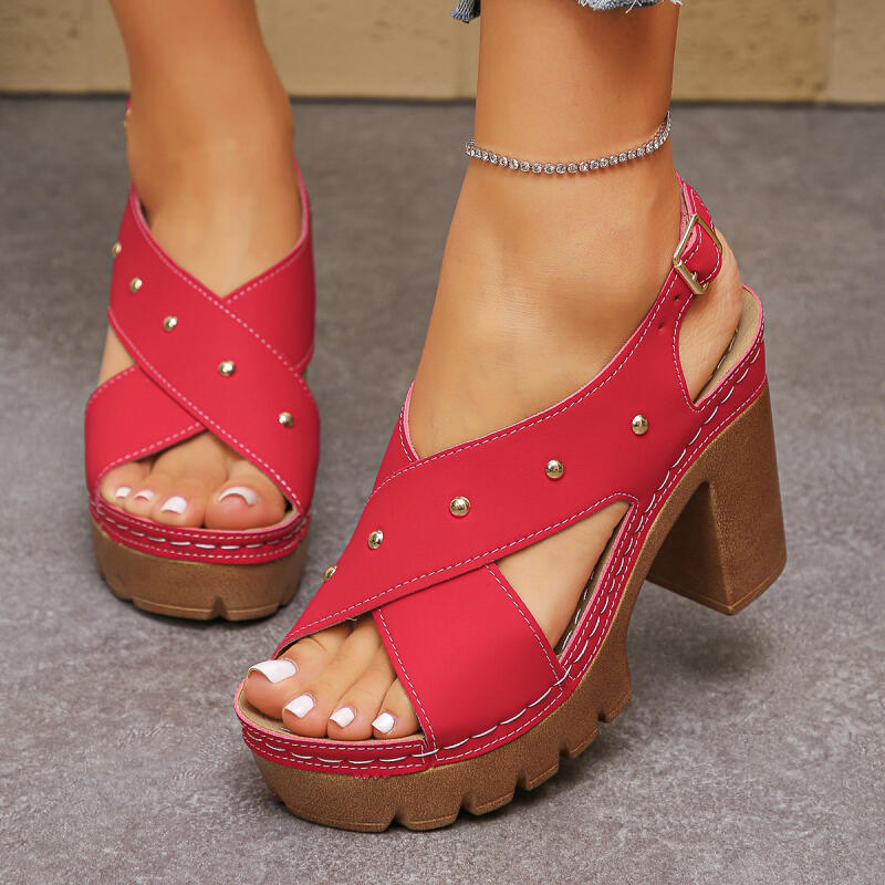 Vintage Super High Heel Cross  - Summer Clothing Sale recension och pris